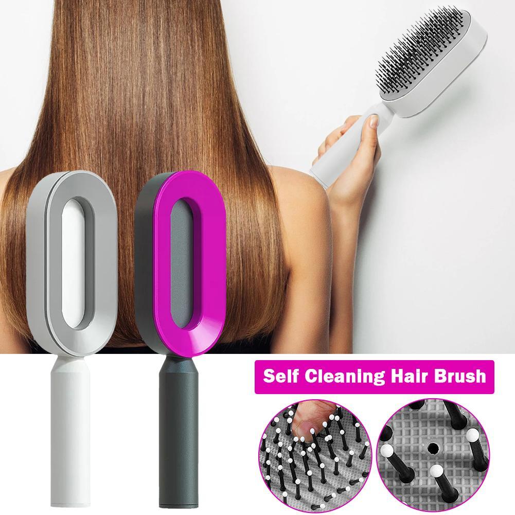 Women Fashion 3D Hair Growth Comb Hairbrush Self-Cleaning Hair Brush  Self Cleaning Hair Brush For Women Massage Scalp Promote Blood Circulation Anti Hair Loss null