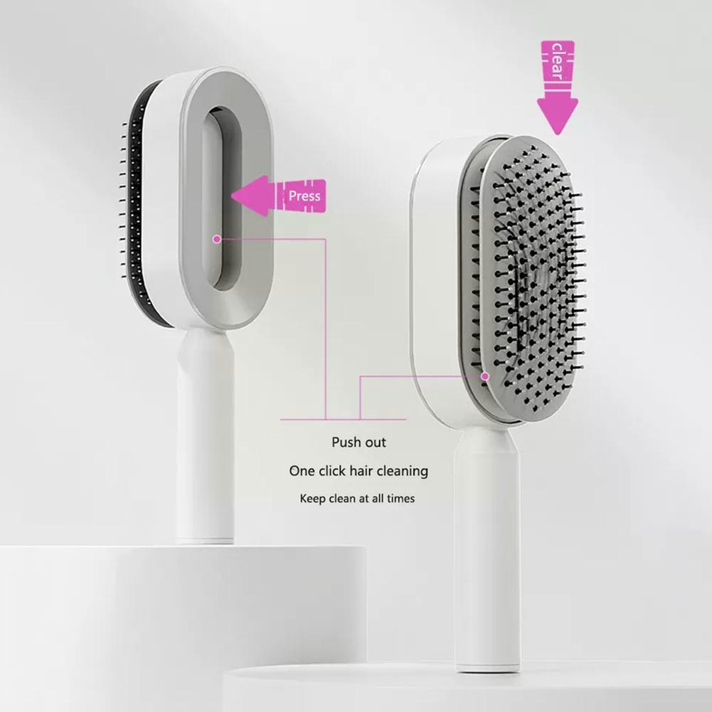 Women Fashion 3D Hair Growth Comb Hairbrush Self-Cleaning Hair Brush  Self Cleaning Hair Brush For Women Massage Scalp Promote Blood Circulation Anti Hair Loss null