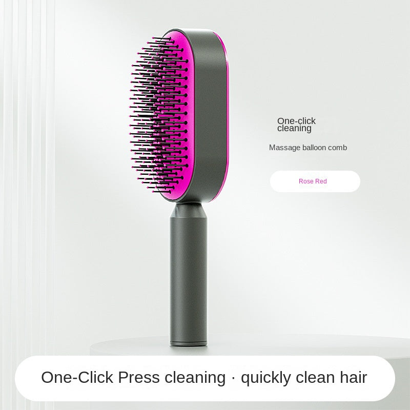 Women Fashion 3D Hair Growth Comb Hairbrush Self-Cleaning Hair Brush  Self Cleaning Hair Brush For Women Massage Scalp Promote Blood Circulation Anti Hair Loss null