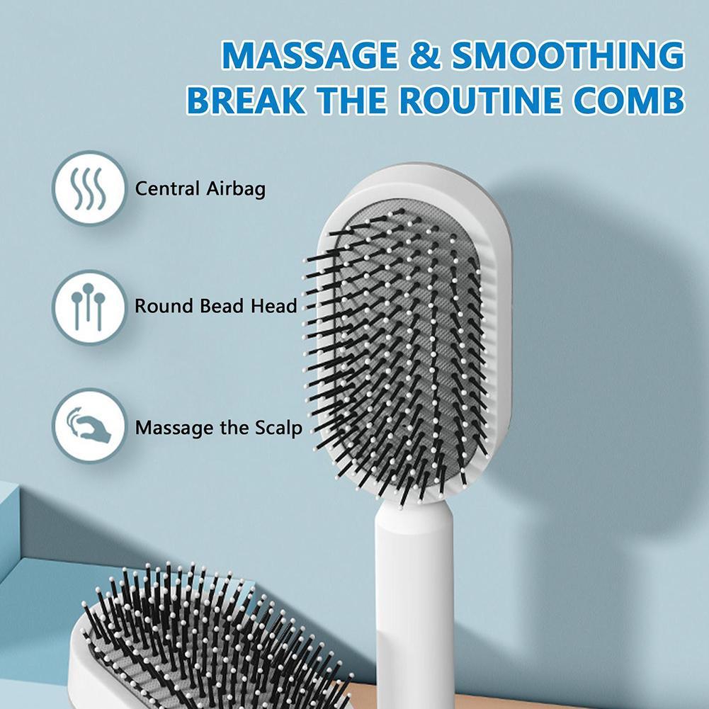 Women Fashion 3D Hair Growth Comb Hairbrush Self-Cleaning Hair Brush  Self Cleaning Hair Brush For Women Massage Scalp Promote Blood Circulation Anti Hair Loss null
