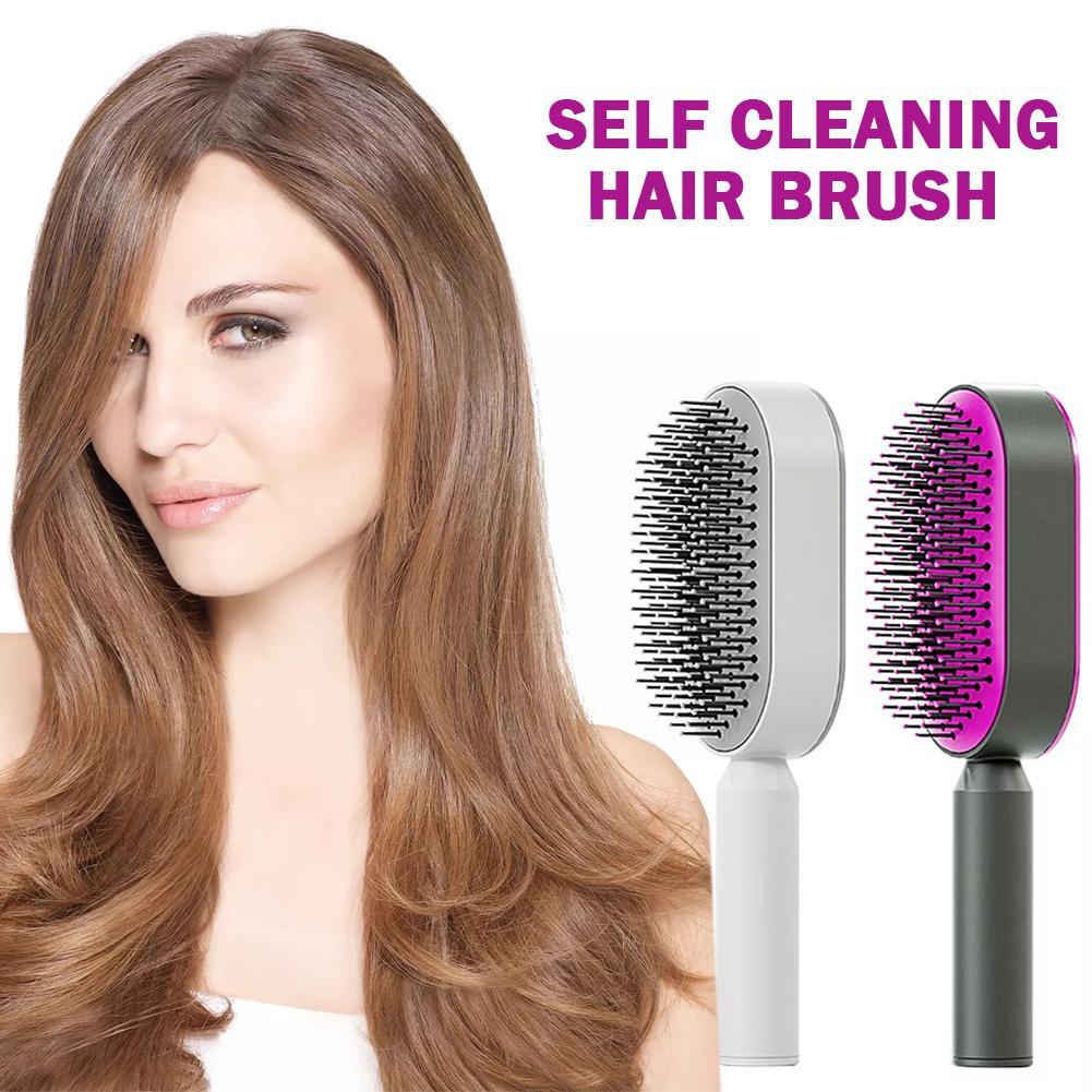 Women Fashion 3D Hair Growth Comb Hairbrush Self-Cleaning Hair Brush  Self Cleaning Hair Brush For Women Massage Scalp Promote Blood Circulation Anti Hair Loss null